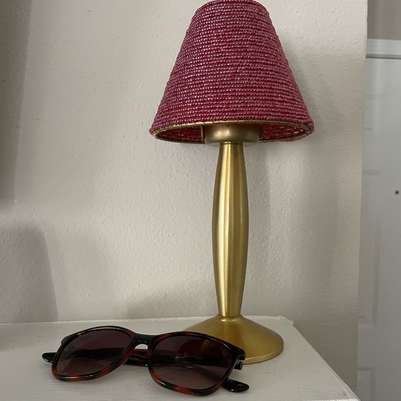 Small candle holder with beaded lampshade - Picture 3 of 3